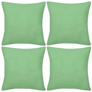 vidaXL Kussenhoezen katoen 40 x 40 cm appeltjesgroen 4 stuks