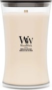 WoodWick geurkaars - Large Hourglass - Vanilla & Sea Salt