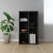 vidaXL Boekenkast/dressoir 50x25x80 cm spaanplaat zwart