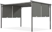 Antraciet terraspergola Sevilla 3x4m Garden Point