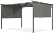 Antraciet terraspergola Sevilla 3x4m Garden Point