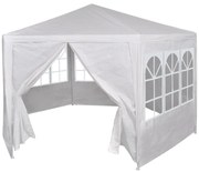 vidaXL Feesttent met 6 zijwanden 2x2 m wit