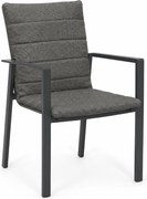 Tuinstoel Aluminium Grijs-antraciet Lifestyle Garden Furniture Timo  antraciet/dark grey