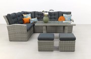 Lounge/diningset San Marino - Paloma grijs