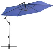 vidaXL Zweefparasol met aluminium paal 300 cm blauw