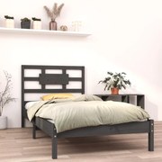 vidaXL Bedframe massief hout grijs 90x190 cm 3FT Single