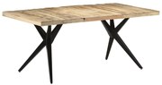 vidaXL Eettafel 180x90x76 cm ruw mangohout