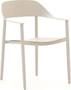 Dining tuinstoel | Bellagio Valli | Aluminium | Taupe | Stapelbaar | Kees Smit Tuinmeubelen