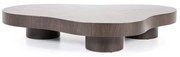 Eleonora Bobbie Grote Salontafel Walnoot Organisch - 150 X 110cm.