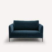 Fluwelen 2-zitsbank, Oscar-design E. Gallina