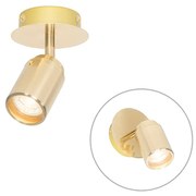 Moderne badkamer Spot / Opbouwspot / Plafondspot messing IP44 - Ducha Modern GU10 IP44 rond Lamp