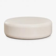 Ronde Tuintafel Ø100 Cm Van Cement Fonelas Tapioca Beige - Sklum