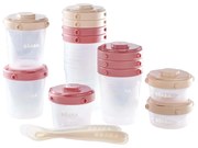 Beaba Voedselcontainerset 1st Meal Set roze en koraalrood