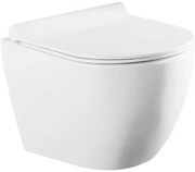QeramiQ Salina Compact wandcloset - Spoelrandloos - 49cm - softclose zitting - wit 73173007
