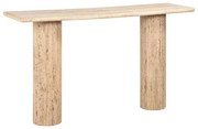 Richmond Interiors Hampton Wandtafel Beige Travertin Marmer - 140 X 40cm.