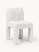 Bouclé gestoffeerde stoel Lukas