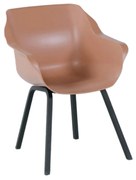 Tuinstoel Kunststof Oranje Hartman Sophie Element italian terra - met gratis kussen