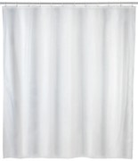 Wenko anti-schimmel douchegordijn 120x200cm polyester uni wit inclusief ringen