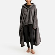 Fleece plaid met mouwen, recycled polyester, Javi