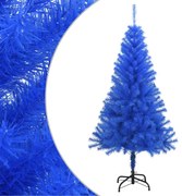 vidaXL Kunstkerstboom met standaard 120 cm PVC blauw