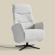 Elektrisch Verstelbare Stoel Lichtgrijze Stof