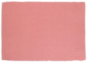 Placemat geribbeld, GOTS bio-katoen, donker roze, 35 x 50 cm