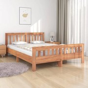 vidaXL Bedframe massief teakhout 140x200 cm