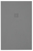 ZEZA Grade douchevloer - 100x100cm - antislip - antibacterieel - mineraalmarmer - vierkant - mat cemento (grijs) 400000000000019415