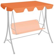 vidaXL Vervangingsluifel voor schommelbank 188/168x110/145 cm oranje