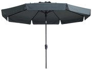 Madison stokparasol Flores luxe grey 300 cm.