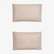 Pack Van 2 Kussenslopen Van 180-draads Perkal Katoen Lesia Licht Make Up & 50 X 75 Cm - Sklum