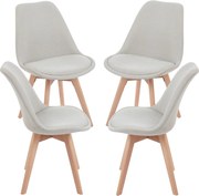 Set 4 Synk Stoffen Stoelen