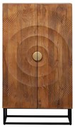Kare Design Madeira Bright Unieke Kast Met Houtsnijwerk Deuren - 76x30x140cm.