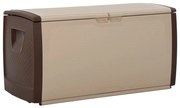 vidaXL Opbergbox 122x56x63 cm beige en bruin