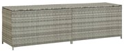 vidaXL Tuinbox 200x50x60 cm poly rattan grijs