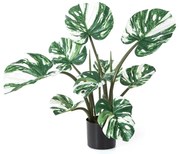 Monstera Deliciosa Wit kunstplant - 60 cm