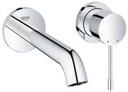 GROHE Essence New Wastafelkraan Inbouw - uitloop 18.3cm - M-size - zonder waste - chroom 19408001