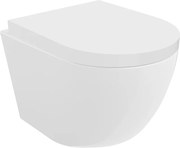 Mexen Lena wc-pot Rimless met zacht sluitende harde zitting, duroplast, wit glanzend - 30220200