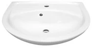 Nemo Start Star handenwasser porselein 45x33cm 1 kraangat met overloop wit 6892N003-7143