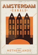 Ilustratie Typographic Amsterdam City Poster Design, kursatunsal