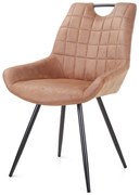Eetkamerstoel SC3 - lederlook Soft cognac