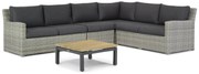 Hoek loungeset 6 personen Wicker Grijs Garden Collections Giardino/Riviera