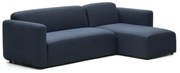 Kave Home Neom Moderne Bank Met Chaise Longue Blauw Links/rechts