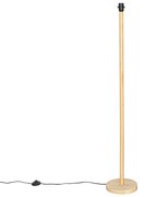 Landelijke vloerlamp hout zonder kap - Mels