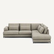 Omvormbare hoekbank rechts, tweed stof, Marsile