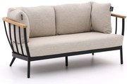 + 15% kassakorting | Loungebank Tuin Apple Bee  | Aluminium | 2 personen | Tuinbank Natural Teak/Beige/Zwart | 150cm | Incl. kussens | Kees Smit Tuinmeubelen
