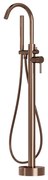 Fortifura Calvi Vrijstaande Badkraan - 113cm -handdoucheset - Geborsteld koper PVD (Koper) SW970039