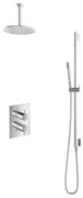 Hotbath Get Together IBS2ACR inbouwdouche met 15cm plafondbuis en glijstang chroom