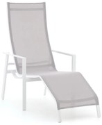 + 10% kassakorting | Lounge tuinstoel | Bellagio Stradale | Textileen | Wit | Kees Smit Tuinmeubelen