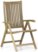 Tuinstoel Teak Old teak greywash Garden Collections Canterbury verstelbare tuinstoel